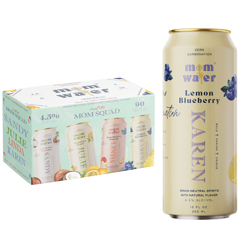 Mom Water Mom Squad Variety Pack 8pk 355ml Can 4.5% ABV