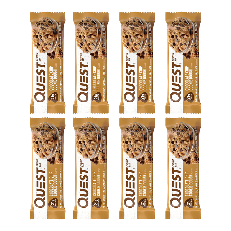 8ct Quest Chocolate Chip Cookie Dough Protein Bar 2.12oz