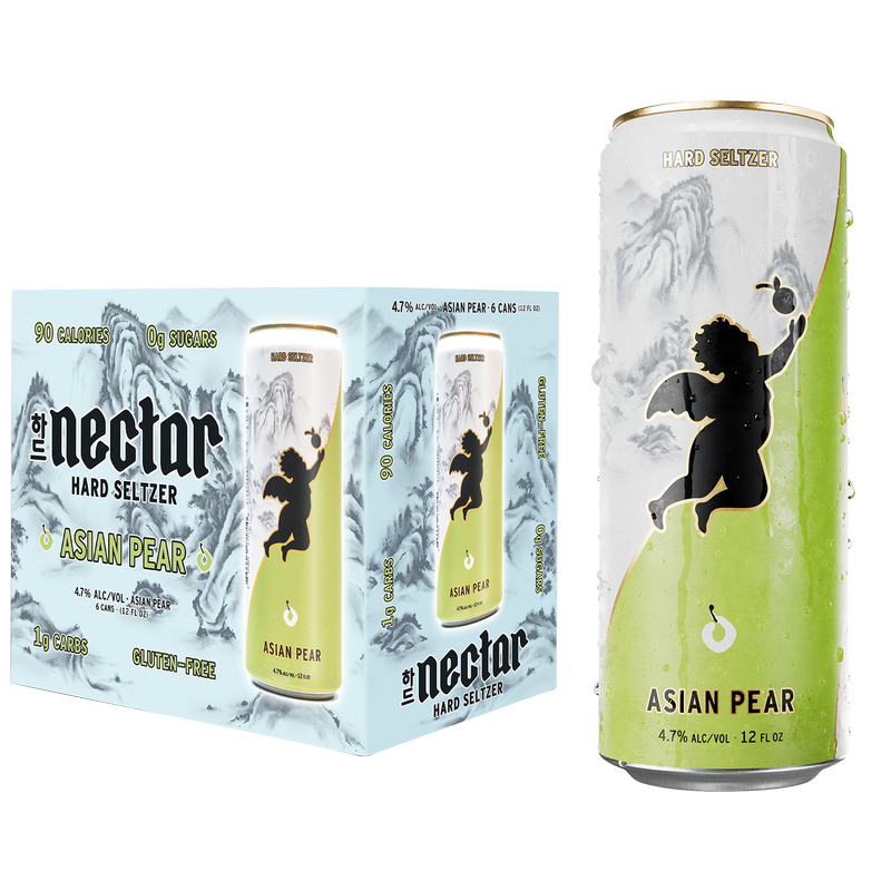 Nectar Asian Hard Seltzer - Asian Pear 6pk 12oz Can 4.8% ABV