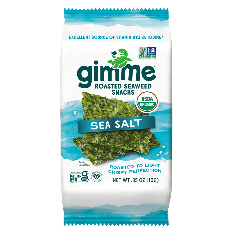 GimMe Organic Sea Salt Premium Roasted Seaweed .35oz