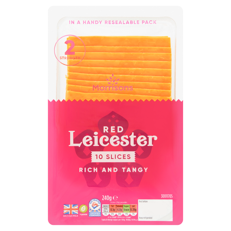 Morrisons Red Leicester Slices, 240g