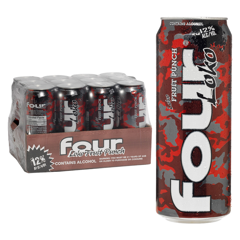 Four Loko Fruit Punch 24oz Can 12.0% ABV