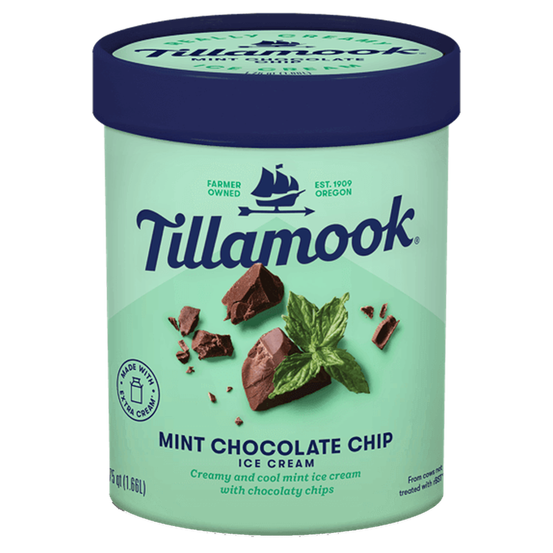 Tillamook Mint Chocolate Chip Ice Cream 48oz