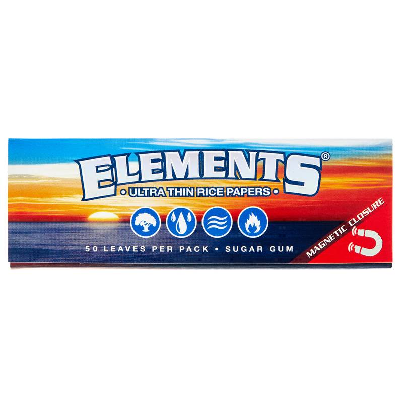 Elements Ultra Thin Magnetic Closure Rice Papers 50ct