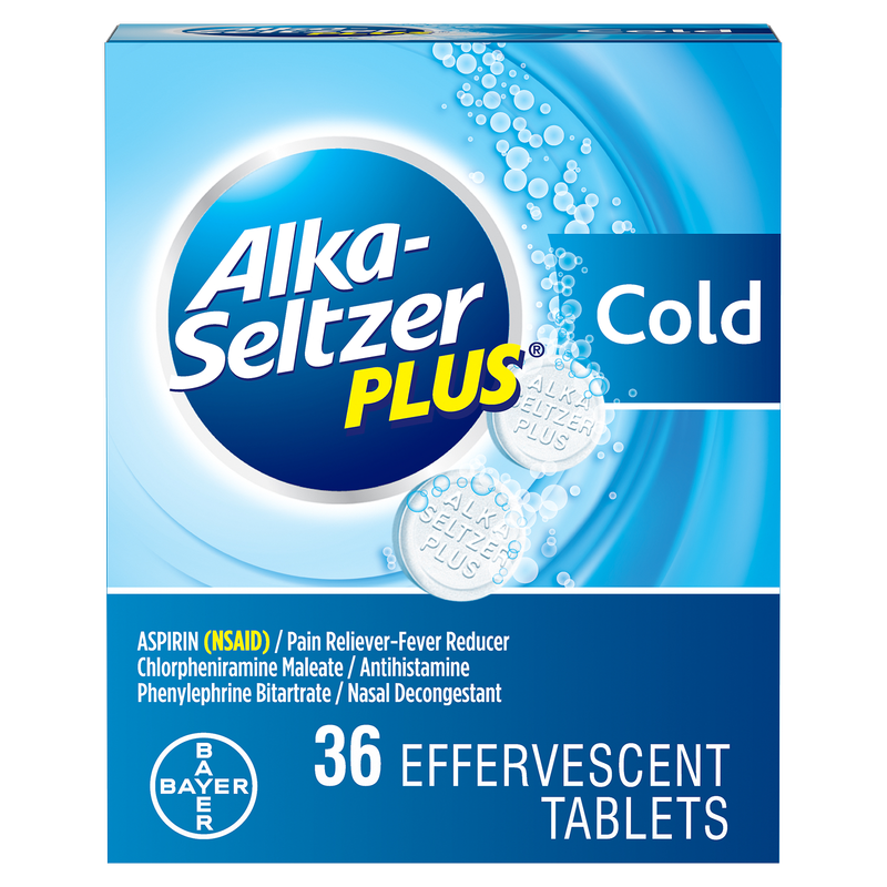 Alka Seltzer Plus Cold Tablets 36ct