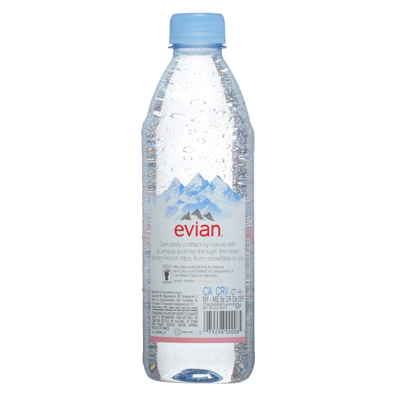 evian Natural Spring Water, Naturally Filtered Spring Water in Large B -  Clean Water Mill