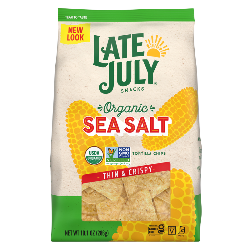 Late July Sea Salt Thin and Crispy Organic Tortilla Chips 10.1oz
