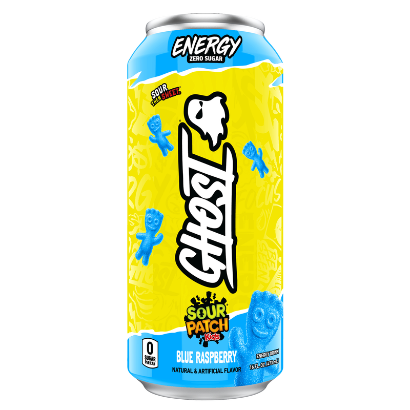 GHOST® Energy Sour Patch Kids Blue Raspberry 16oz Can