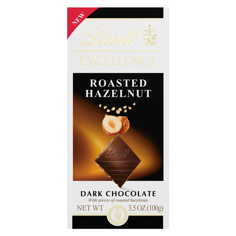 Lindt Roasted Hazelnut Dark Chocolate Bar 3.5oz
