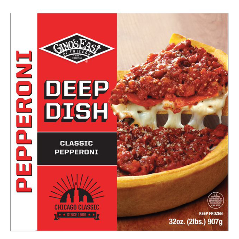 Gino's East Pepperoni Deep Dish Pizza 9-Inch