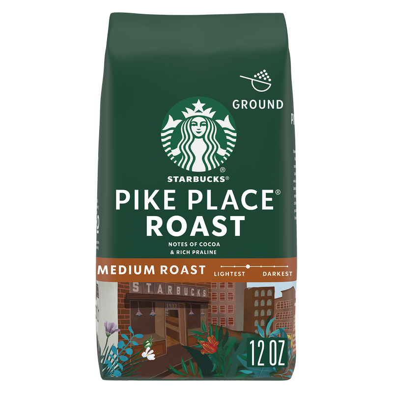 Starbucks Pike Place Roast Ground Coffee 12oz