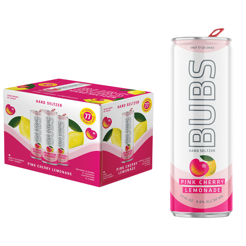 Sycamore BUBS Pink Cherry Lemonade Seltzer 12pk 12oz Can 4.0% ABV