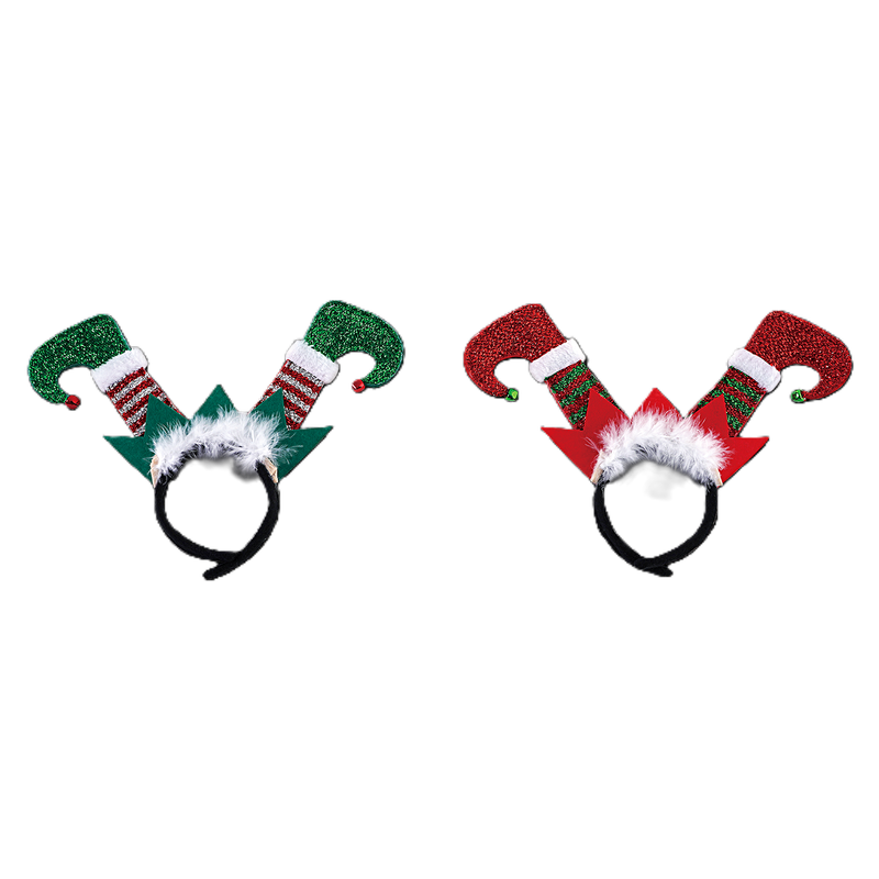Christmas Elf Legs Headband - 2pk