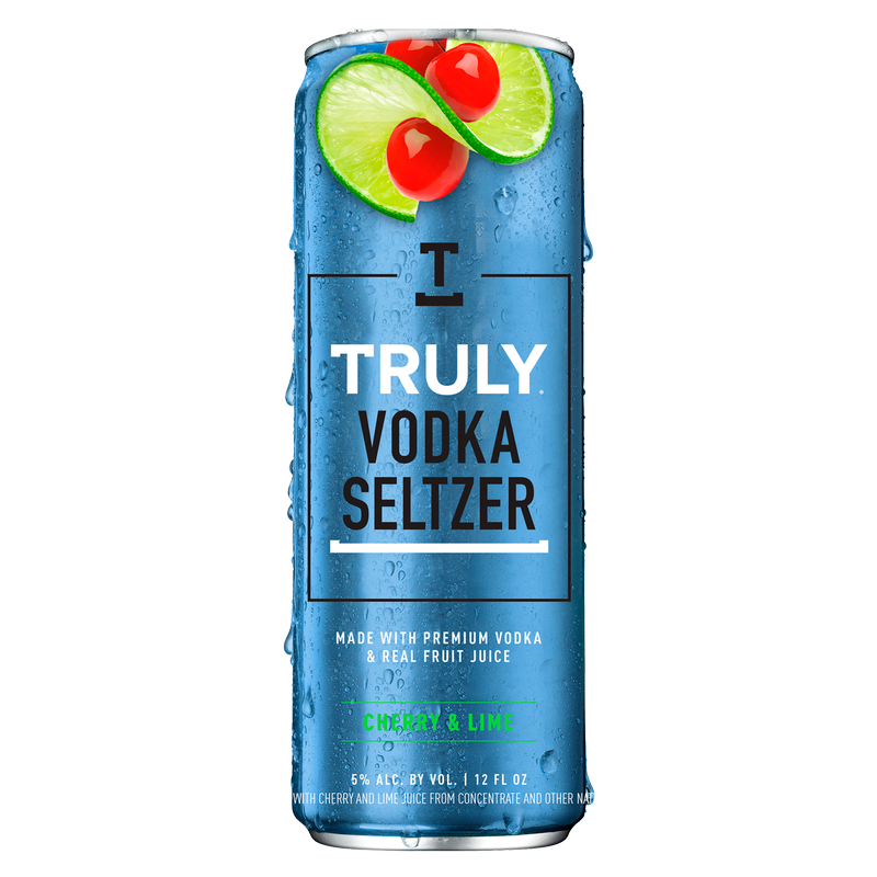 Truly Vodka Seltzer Cherry and Lime Single 12oz Can 5% ABV