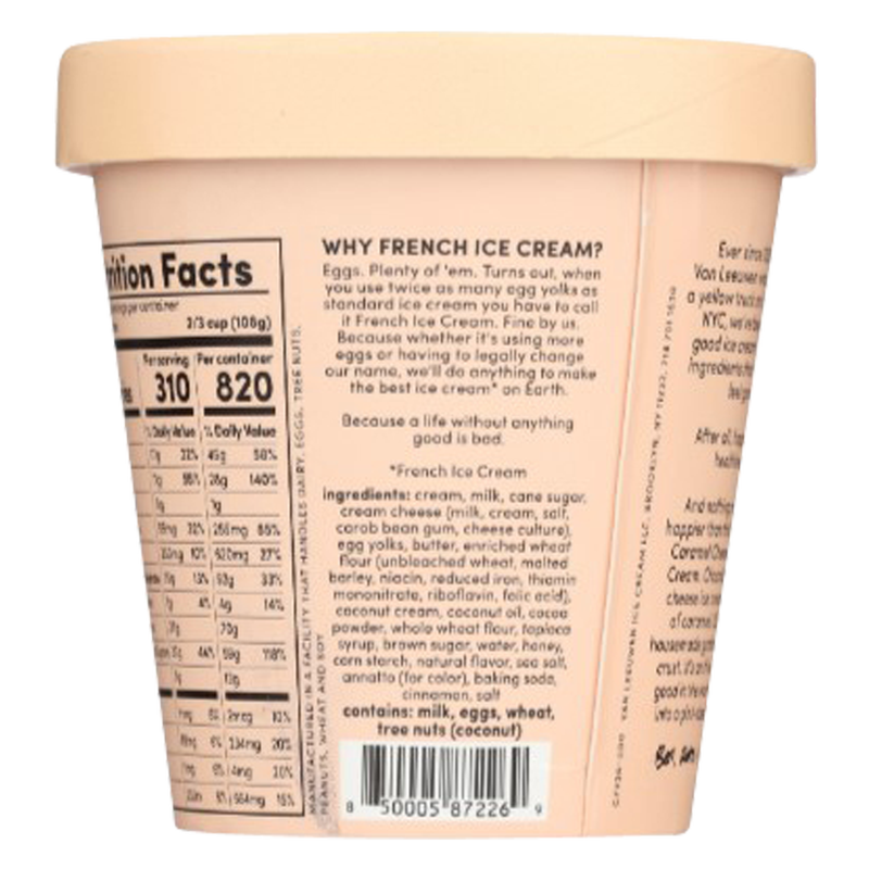 Van Leeuwen Chocolate Caramel Cheesecake Ice Cream Pint 14oz fast