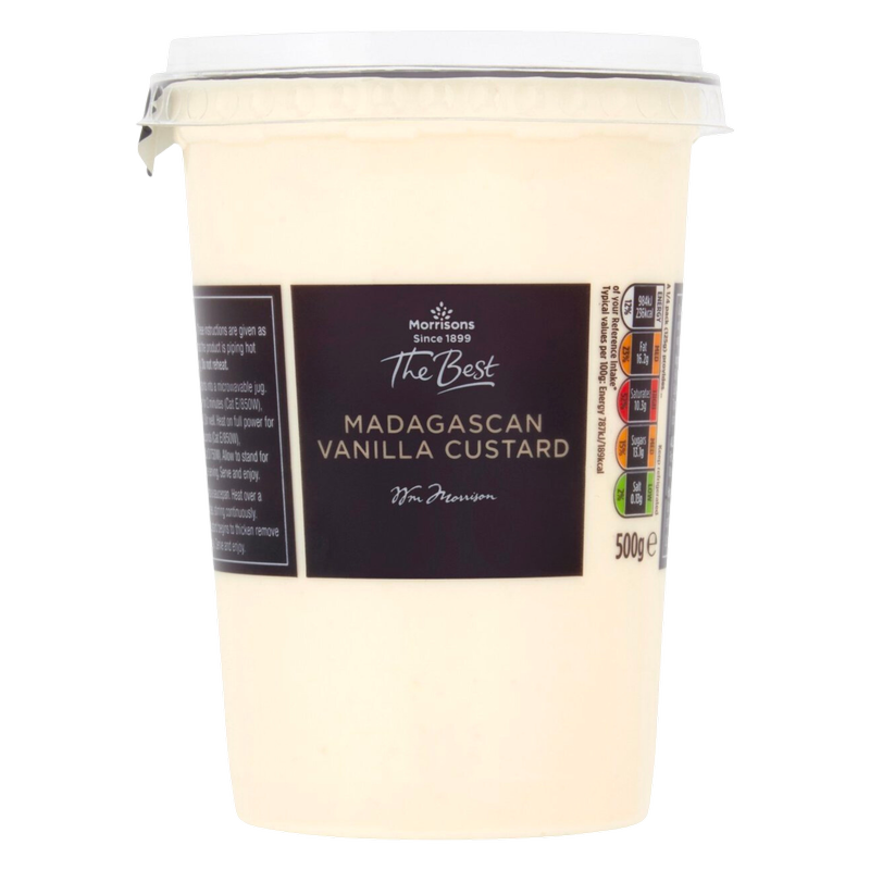 Morrisons The Best Madagascan Vanilla Custard, 500g