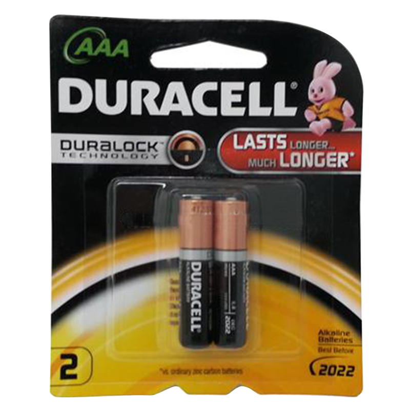 2ct Duracell AAA Duralock Batteries