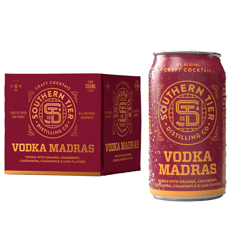 Southern Tier Distilling Vodka Madras 4pk 12oz Cans 8.0% ABV