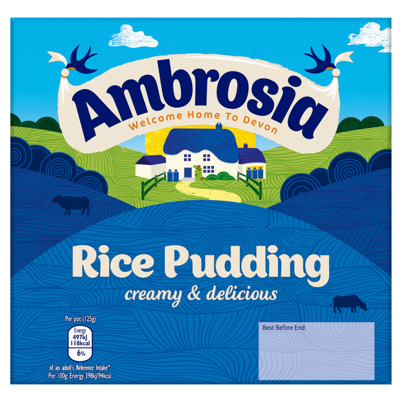 Ambrosia Rice Pudding , 4 x 125g