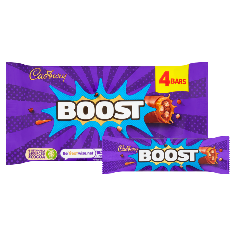 Cadbury Boost Bars, 4 x 31.5g