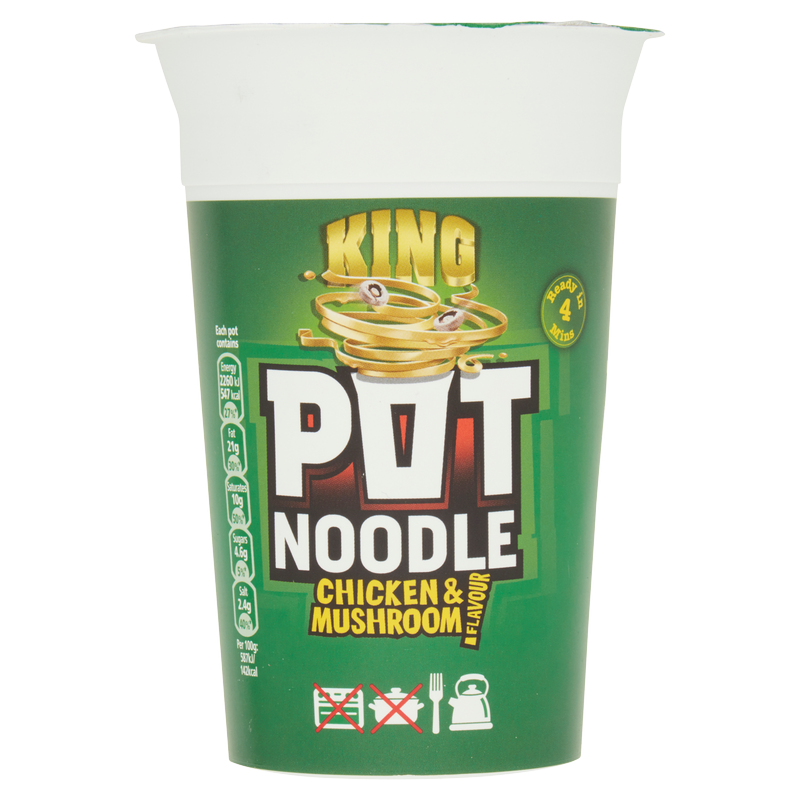 Pot Noodle King Chicken & Mushroom, 114g