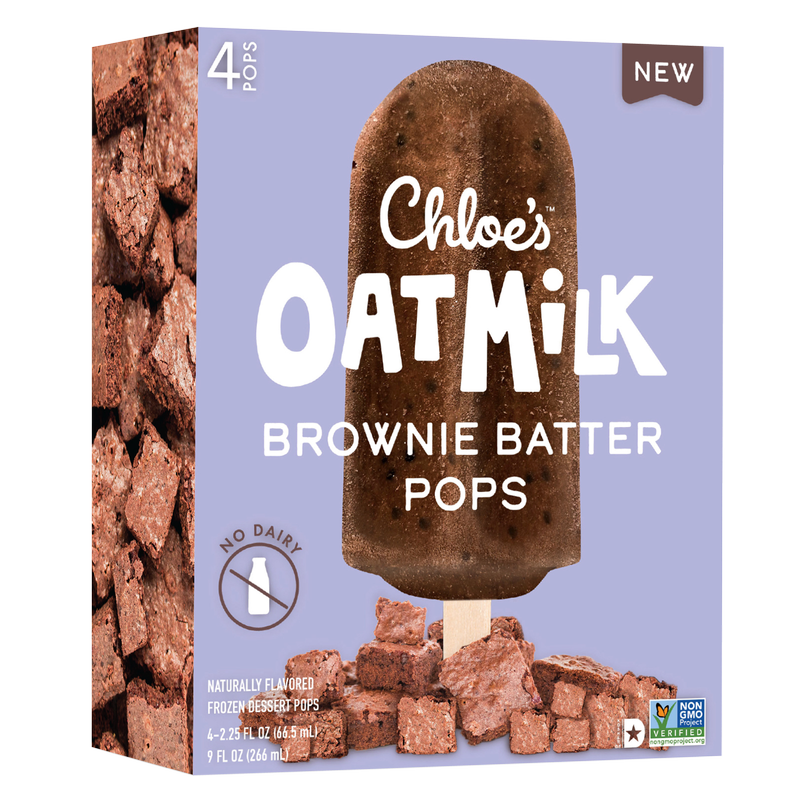 Chloe's Frozen Oatmilk Brownie Batter Non-Dairy Bars 4ct