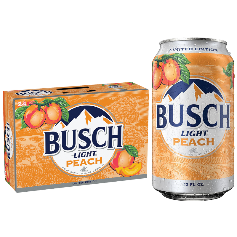 Busch Light Peach 24pk 12oz Can 4.1% ABV