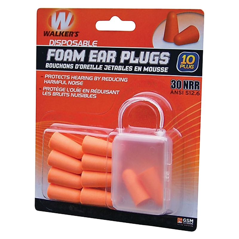 Walkers Game Foam Ear Plugs 5pk