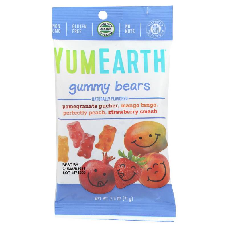 YumEarth Naturals Gummy Bears 2.5oz