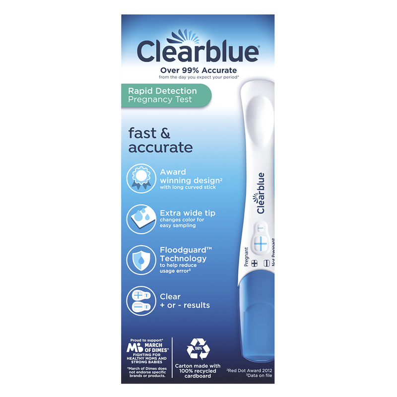 Clearblue Rapid Detection Pregnancy Test 1ct