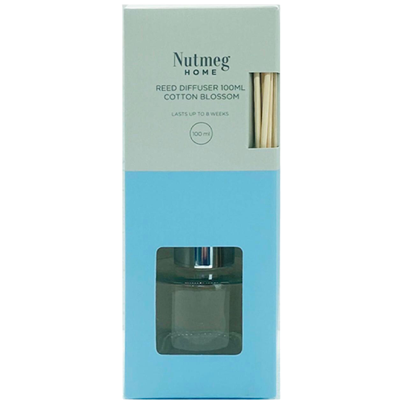 Nutmeg Home Cotton Blossom Reed Diffuser, 100ml