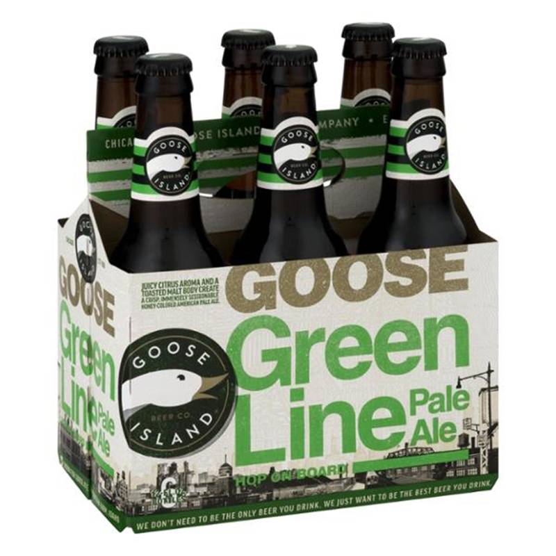 Goose Island Green Line Pale Ale 6pk 12oz Btl 5.4% ABV