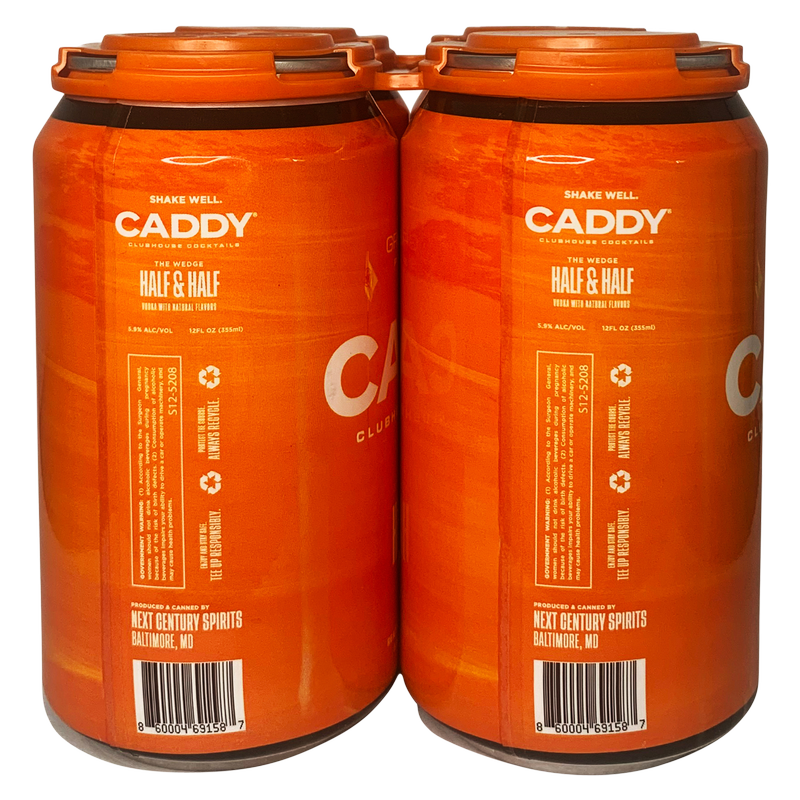 Caddy Clubhouse Cocktails Half & Half 4pk 12oz Can 5.9% ABV