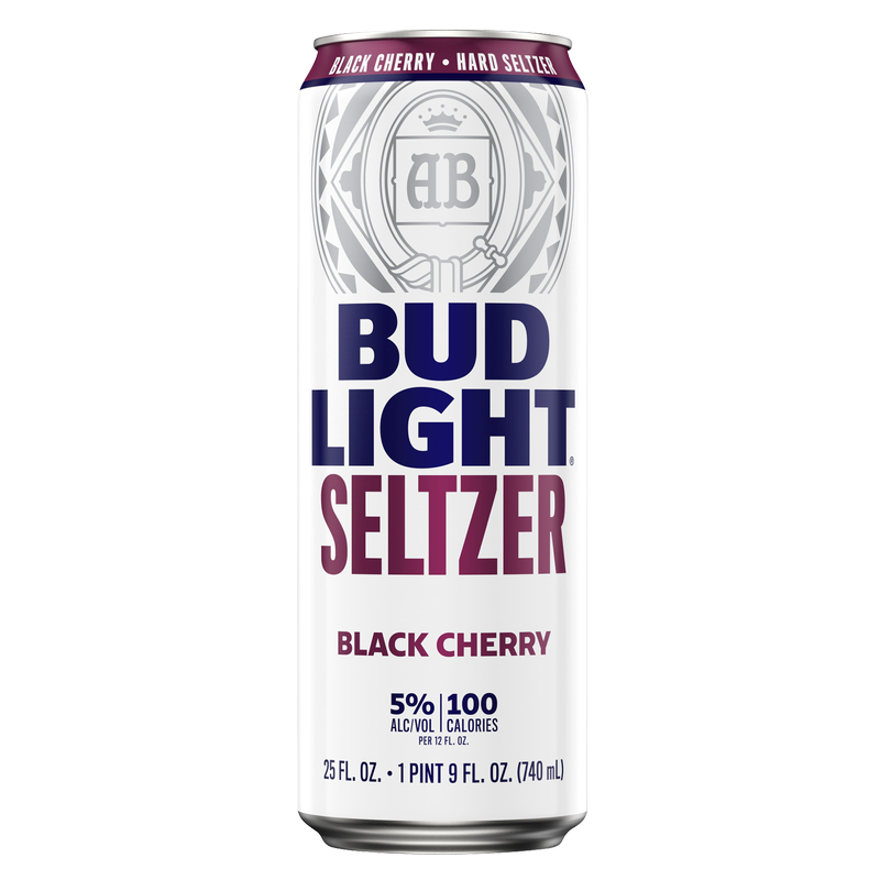 Bud Light Hard Seltzer Black Cherry 25oz Can 5% ABV