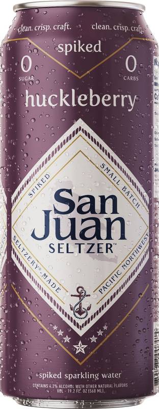 San Juan Seltzer Huckleberry Single 19.2oz Can