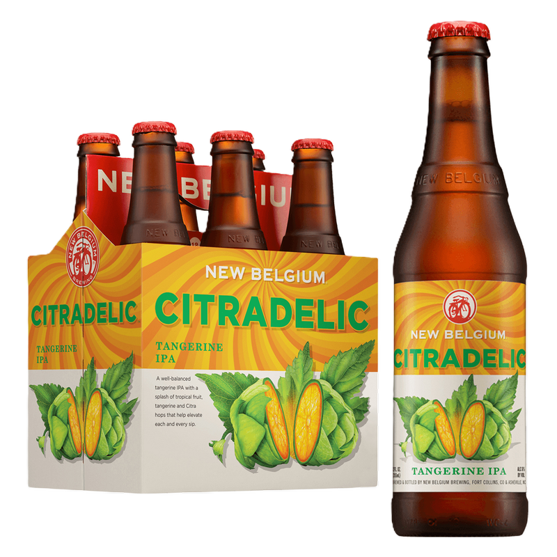 New Belgium Citradelic Tangerine IPA 6pk 12oz Btl 6.0% ABV