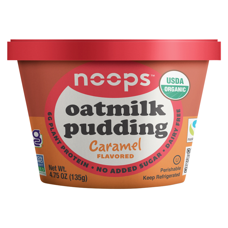 Noops Caramel Oatmilk Pudding 4.75oz cup