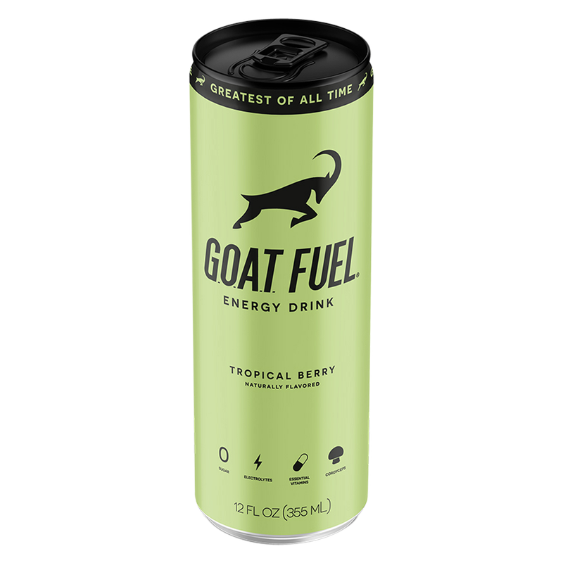 G.O.A.T. Fuel Tropical Berry Energy Drink 12oz Can
