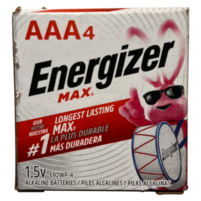 Energizer Max AAA Battery (4 Per Package)