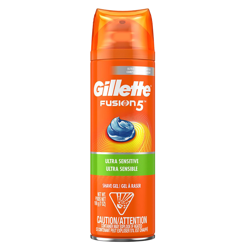 Gillette Fusion5 Shave Gel Ultra Sensitive 7oz