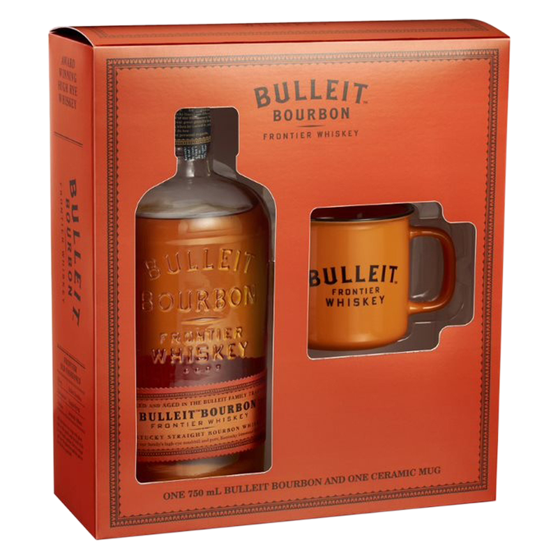 Bulleit Bourbon Whiskey Gift 750ml (90 Proof)