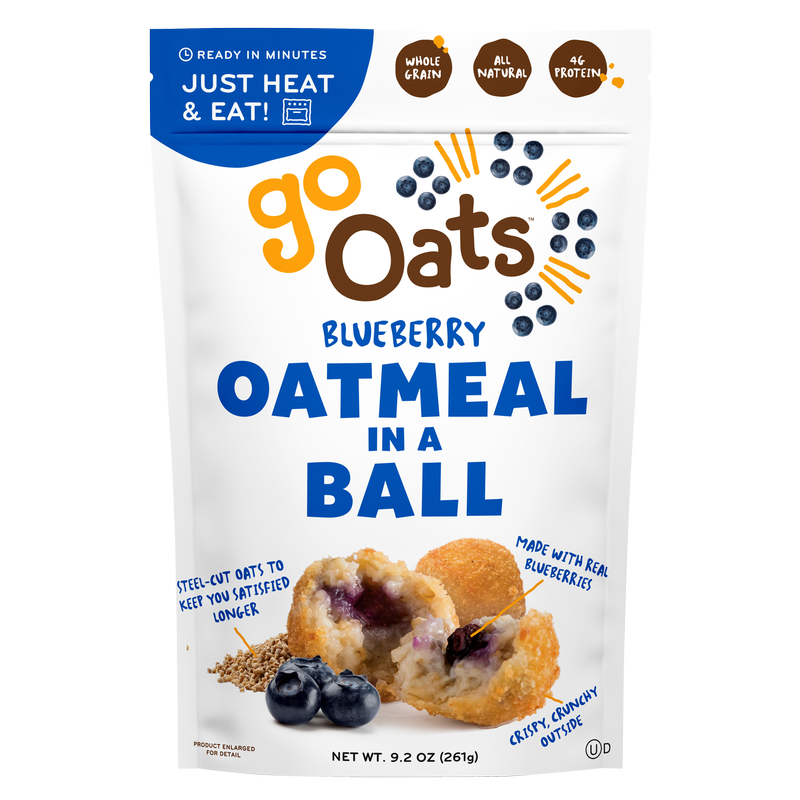 GoOats Blueberry Oatmeal in a Ball 9.2oz