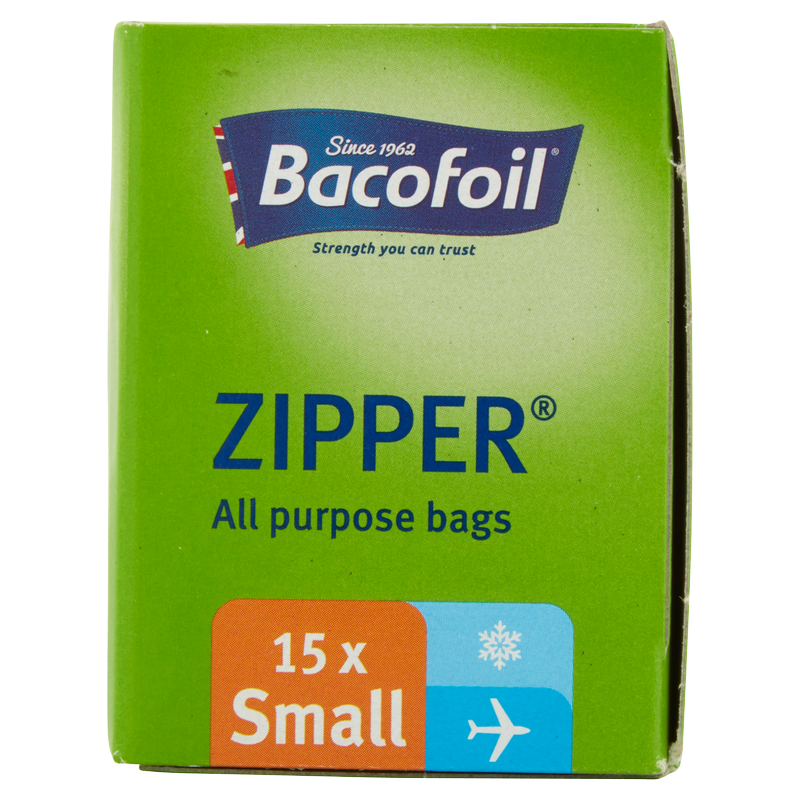Bacofoil All Purpose Zipper Bags, 15 pack