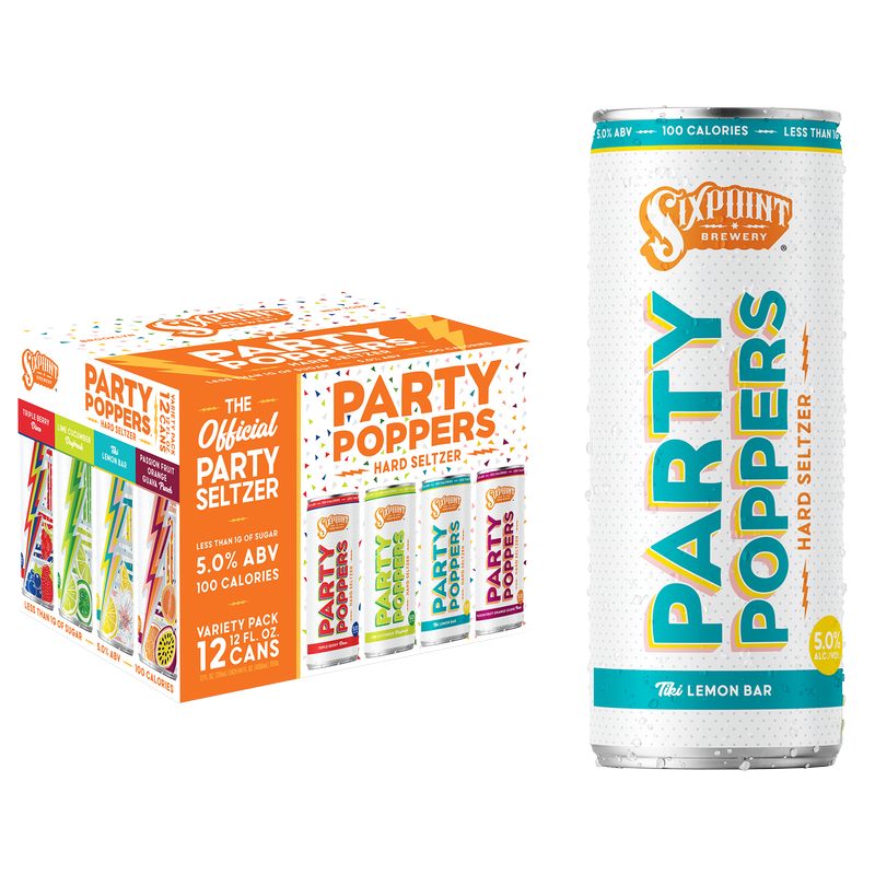 Sixpoint Party Poppers Seltzer Variety 12pk 12oz Can 5.0% ABV