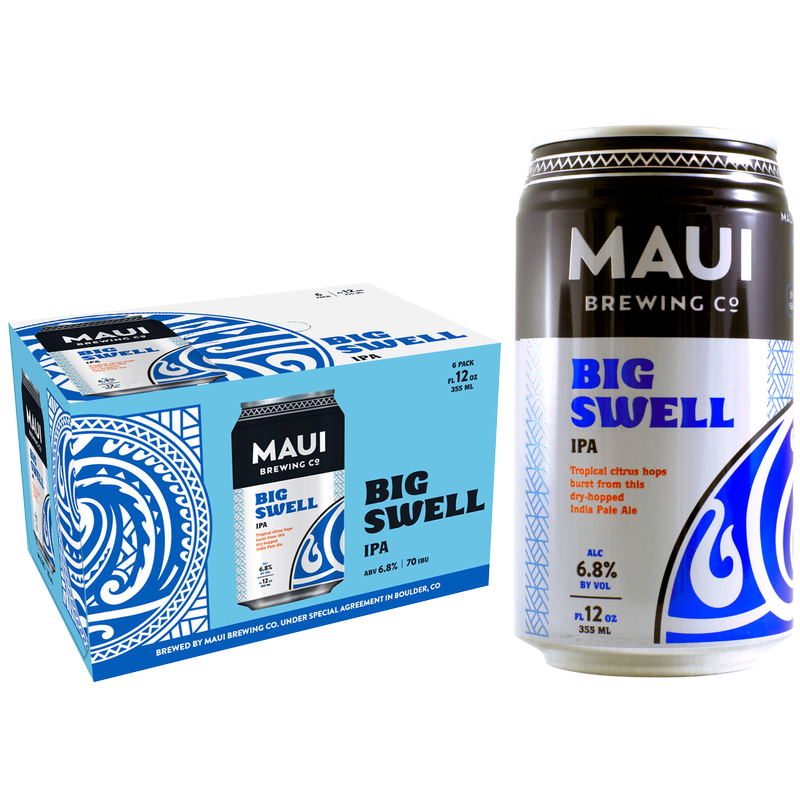 Maui Brewing Big Swell West Coast IPA 6pk 12oz Can 6.8% ABV