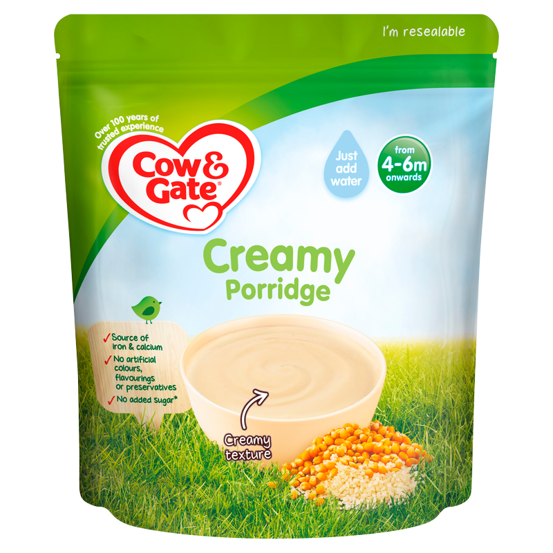 Cow & Gate Creamy Porridge 4m+, 125g