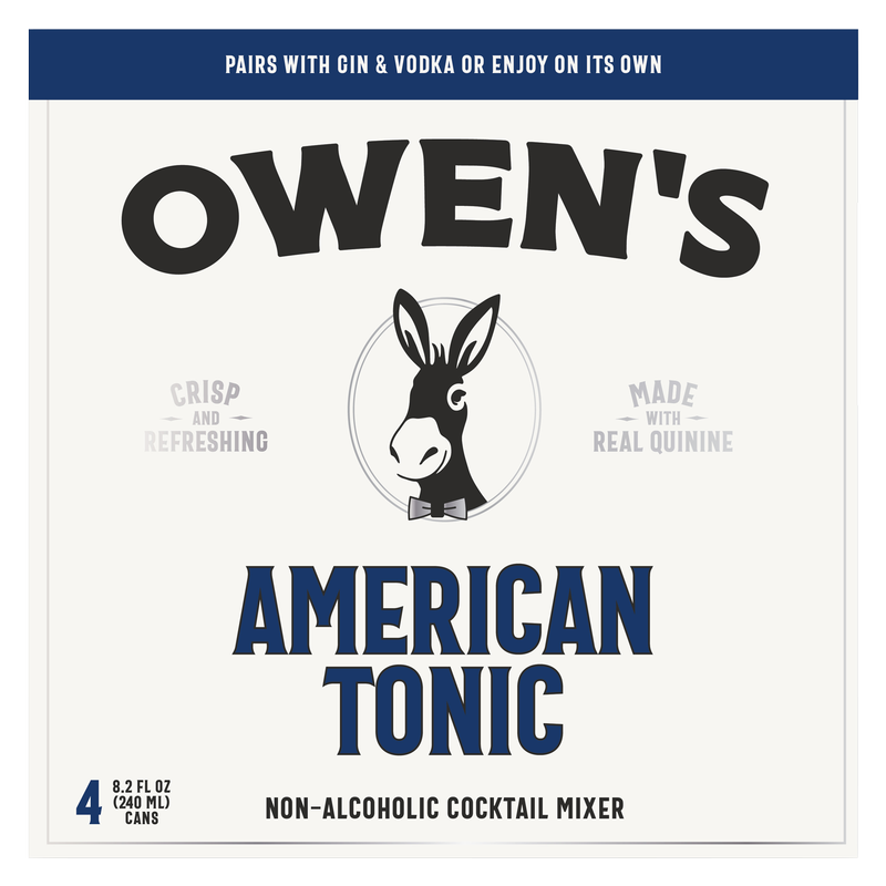 Owen's American Tonic 250ml 4pk Cans
