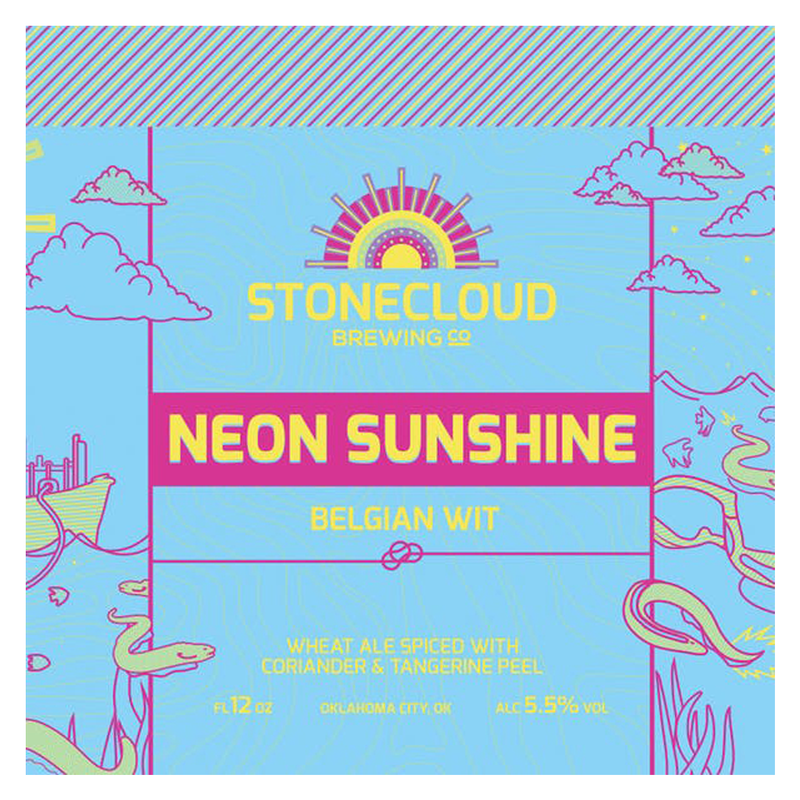 Stonecloud Neon Sunshine Belgian Wit 4pk 12oz Can 5.5% ABV