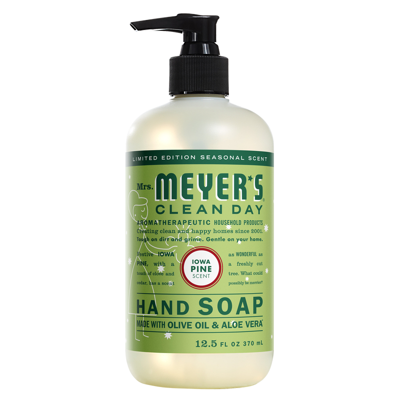 Mrs. Meyer's Clean Day Liquid Hand Soap, Iowa Pine Scent, 12.5 Ounce Bottle