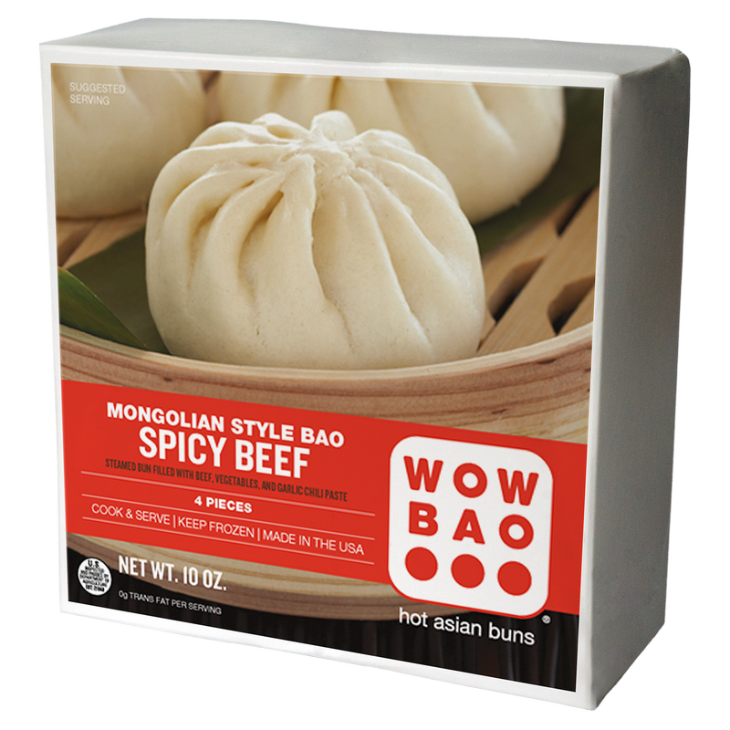 Wow Bao Spicy Mongolian Beef Buns 10oz 4ct